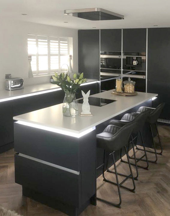 Modern Kitchen Re-fit - Bluewater Home Interiors